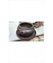 SOUPIERE MARRON SUR PLATEAU 