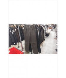 PANTALON CUIR MARRON JFG TAILLE 44