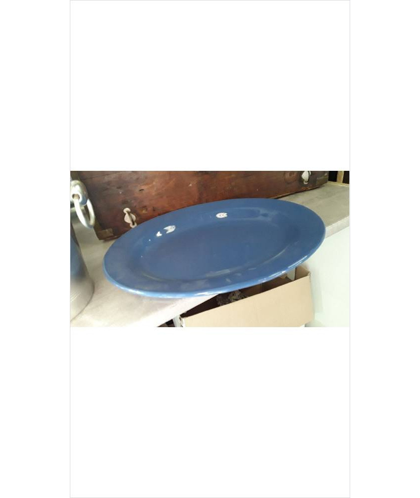 PLAT OVALE BLEU