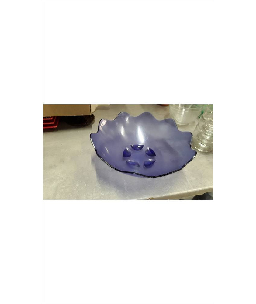 COUPE À FRUITS PLASTIQUE BLEUE 