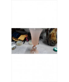 VASE OPALINE ROSE 30CM