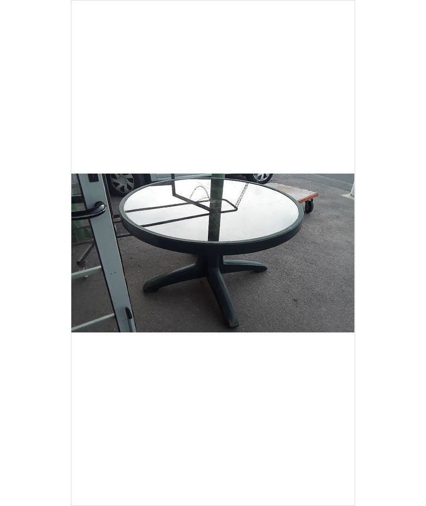 TABLE DE JARDIN RONDE DIAM 120CM