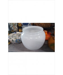 VASE BOULE BLANC