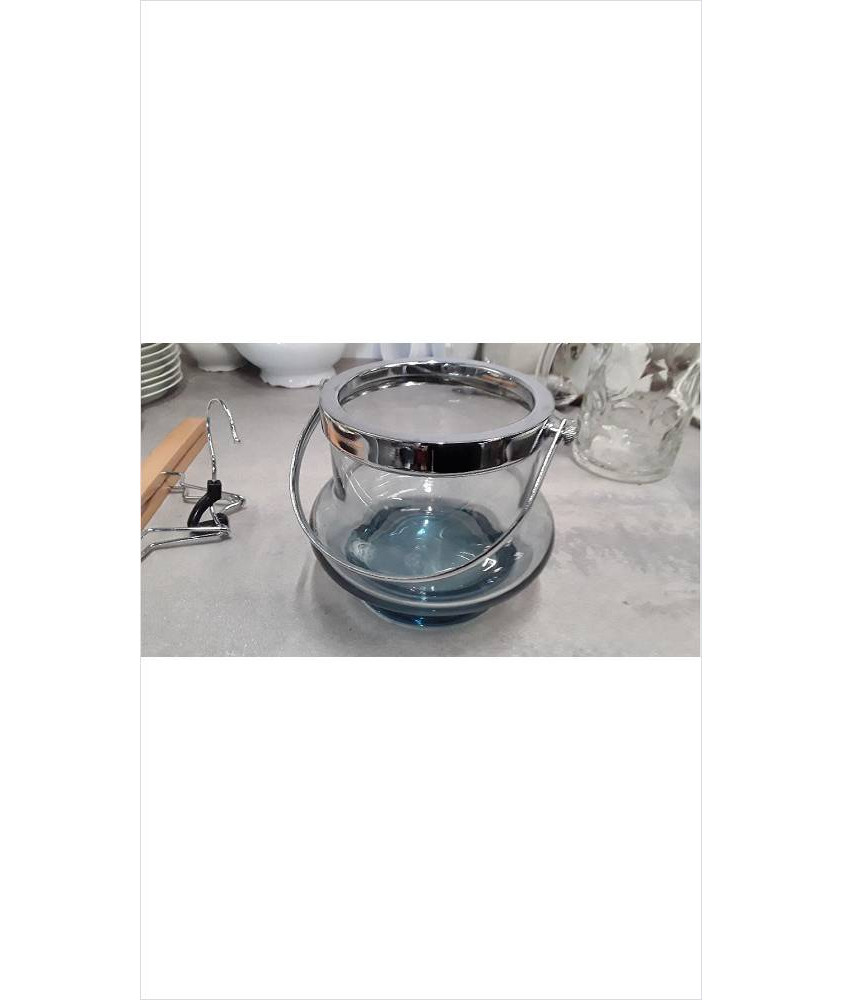 SEAU A GLACONS VERRE BLEU