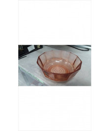 SALADIER VERRE ROSE 