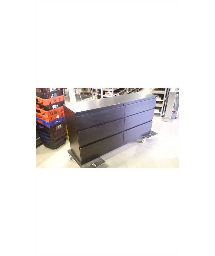 COMMODE 6 TIROIRS EN L\'ÉTAT (140X72CM)