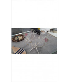 DECO SUPPORT METAL FLEURI