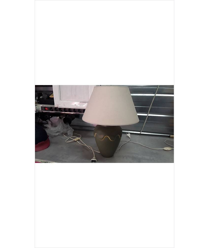 LAMPE À POSER KAKI 