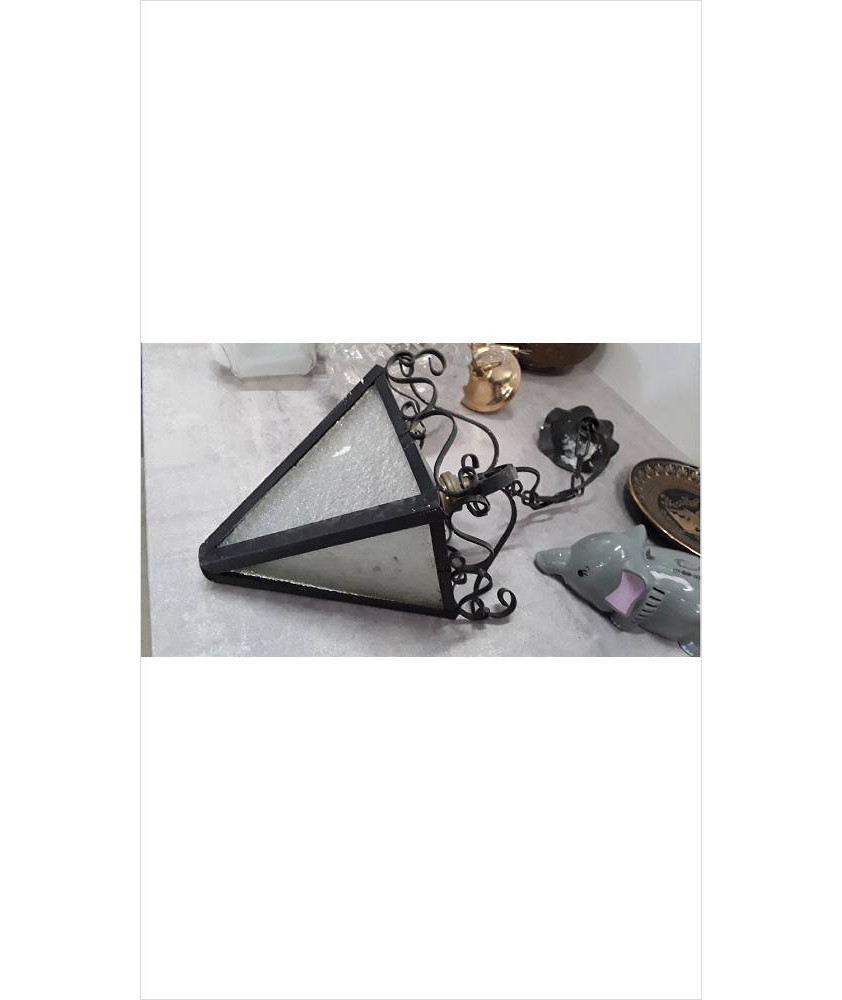 LUSTRE FER VERRE 