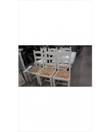 CHAISE PAILLEE CREME 