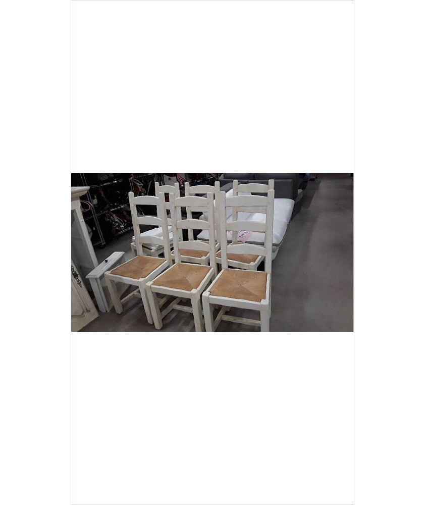 CHAISE PAILLEE CREME 