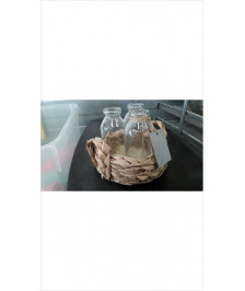 DECO BOUTEILLES PM DANS PANIERE