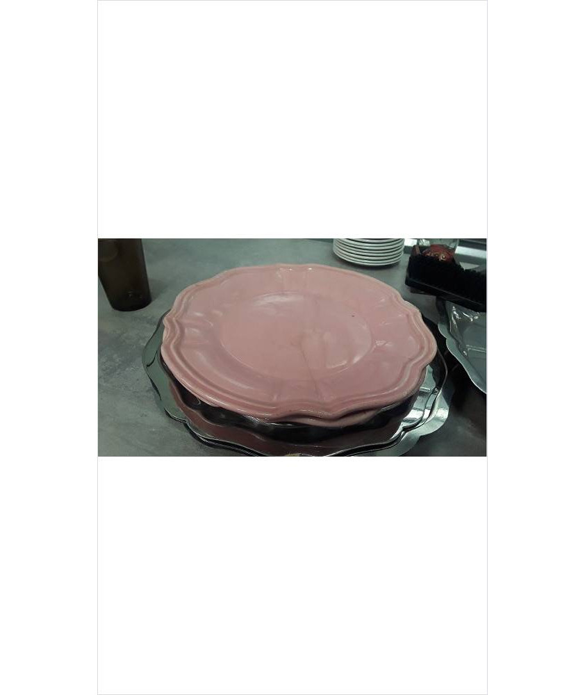 ASSIETTES ROSES X2 