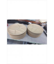 ASSIETTES FONDUE GRES X6 