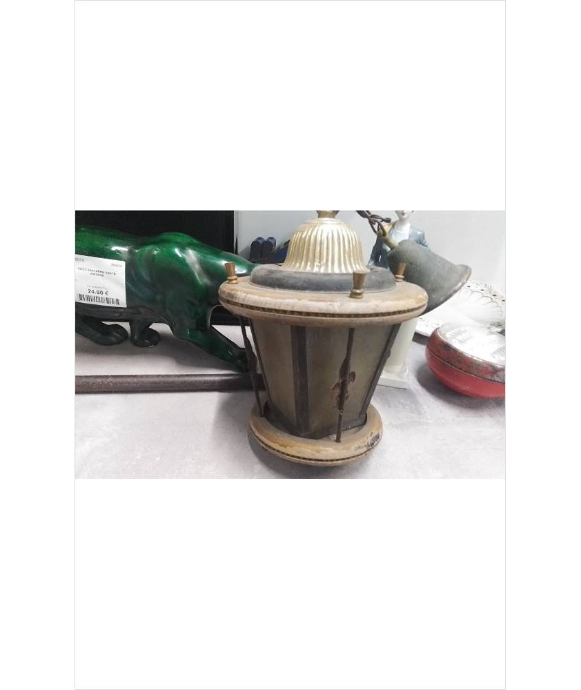 LUSTRE LANTERNE VINTAGE DECO 
