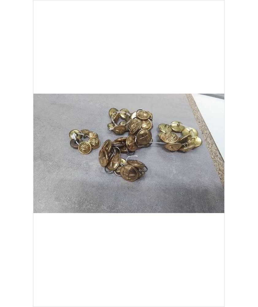 BOUTONS DORES DE VETEMENTS MILITAIRES LE LOT 