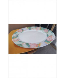 PLAT OVALE FLEURS