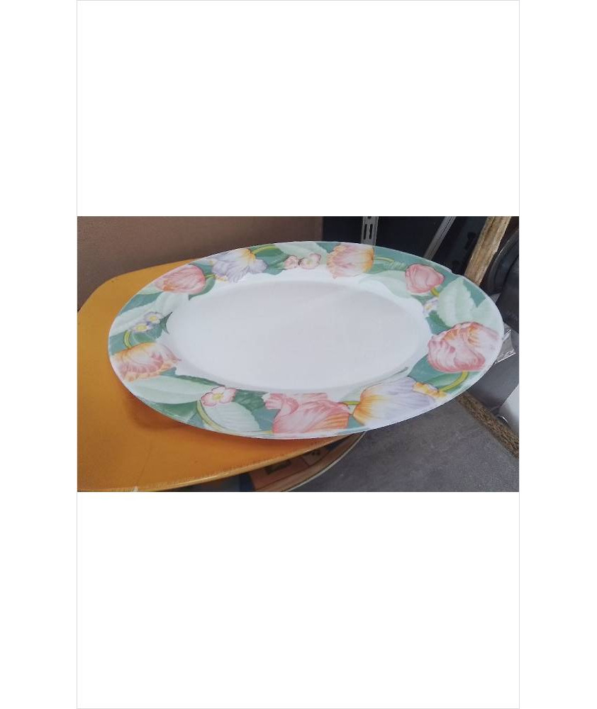 PLAT OVALE FLEURS
