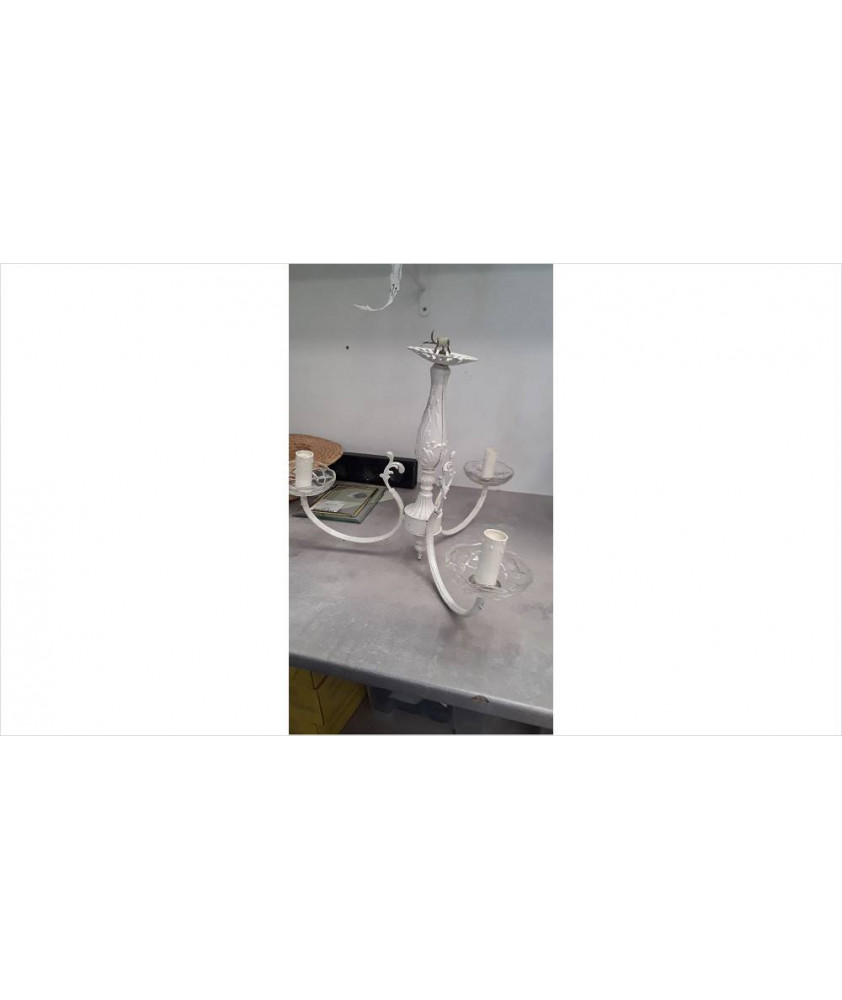 LUSTRE FER 3 BRANCHES 