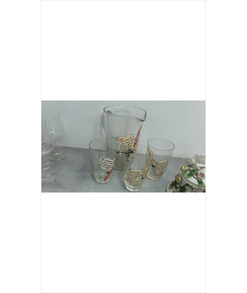 PICHET +3 VERRES 