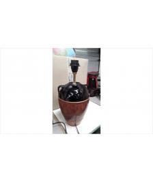 PIED DE LAMPE MARRON ET NOIR 