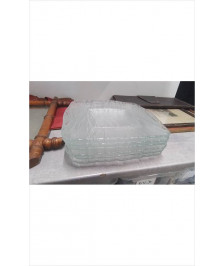 ASSIETTES CARREES VERRE GM X6