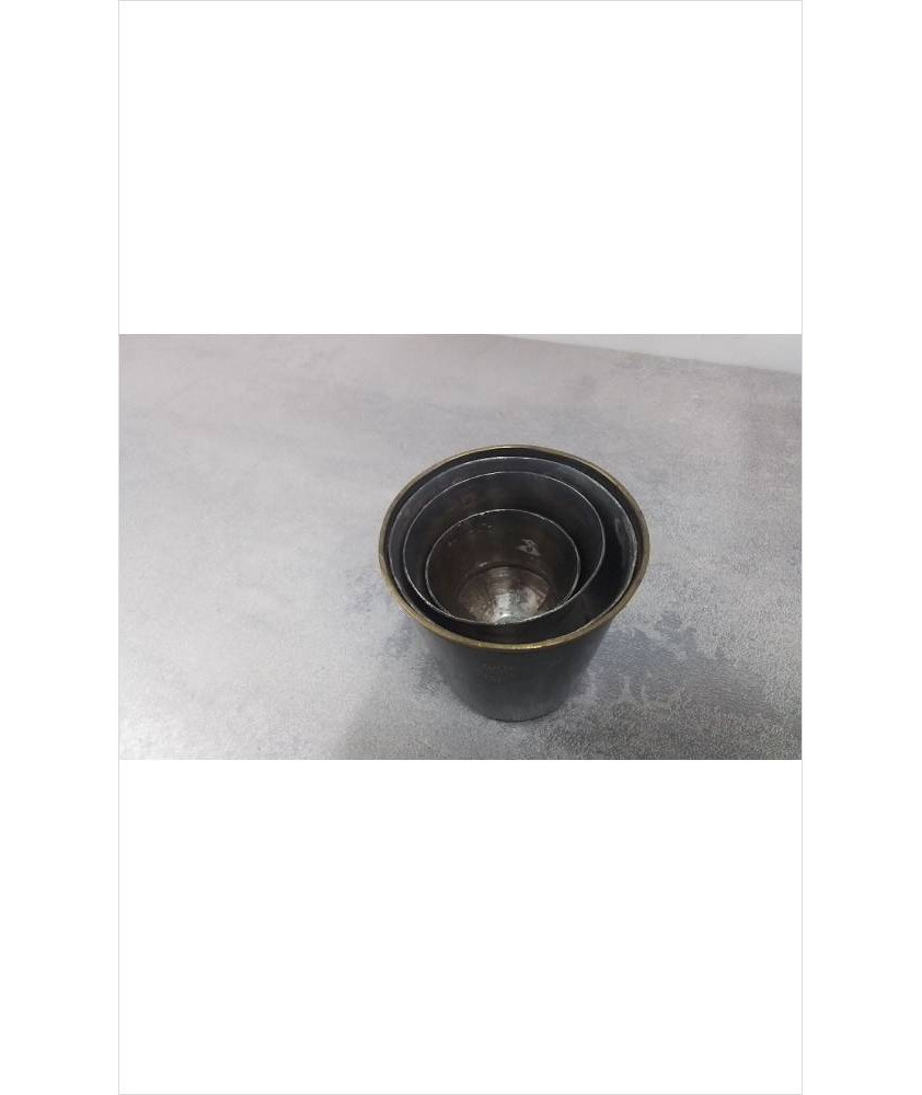 TIMBALE METAL ARGENTÉ LE LOT