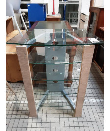 MEUBLE HIFI ETAGERES EN VERRE