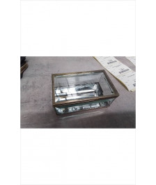 BOITE ANCIENNE VERRE BISEAUTE 