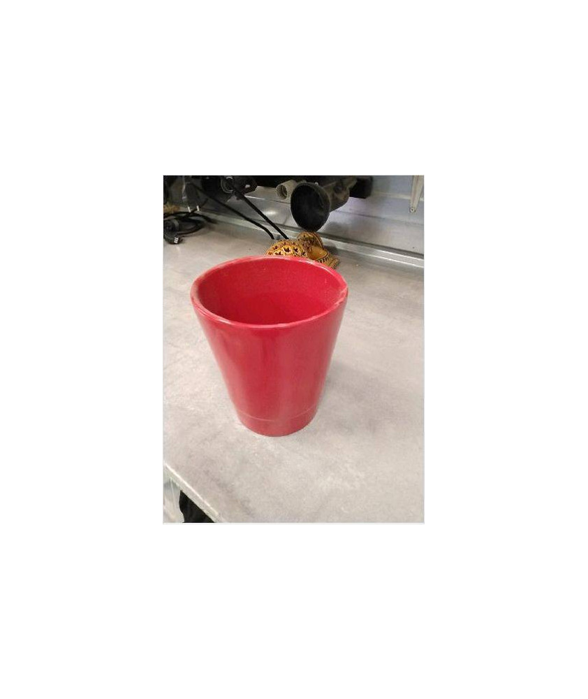 CACHE POT ROUGE 