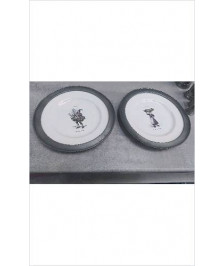 ASSIETTES ST CLEMENT + ETAIN  X2 