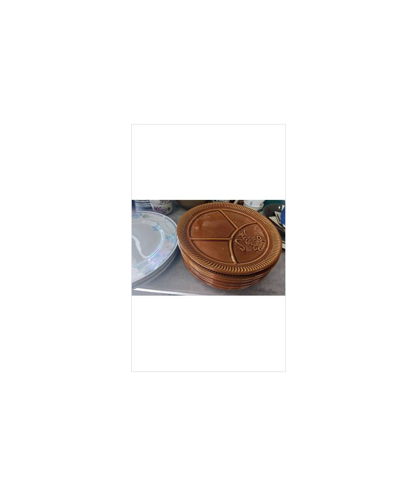ASSIETTES A FONDUE X6 