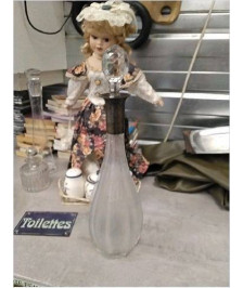 BOUTEILLE VERRE + METAL 
