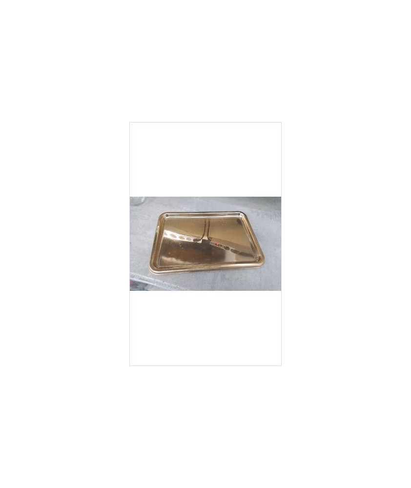 PLATEAU PLASTIQUE DORE 