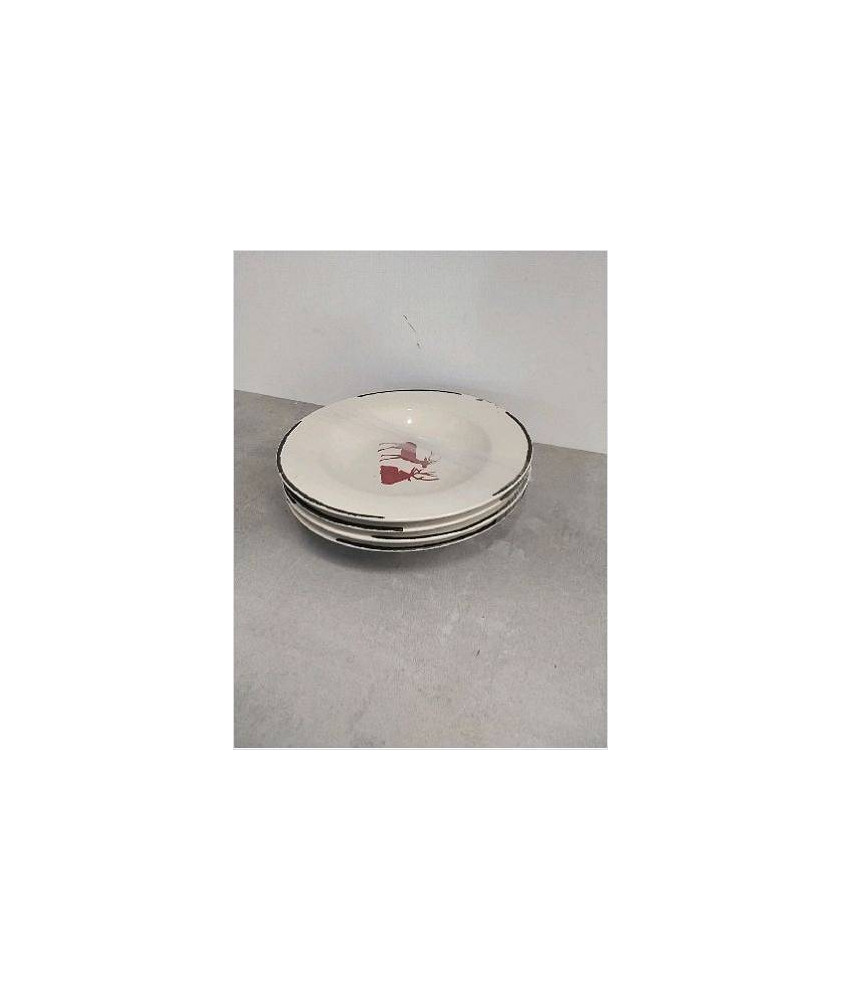 ASSIETTES CREUSES X4 