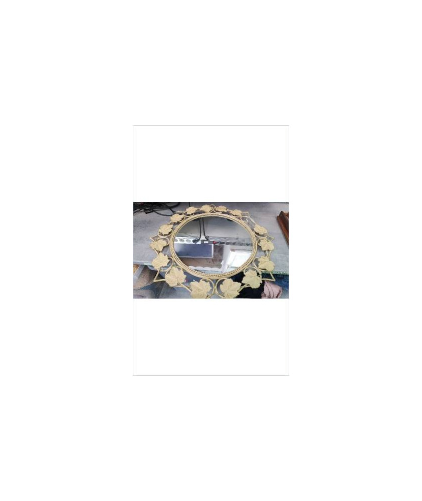 MIROIR ROND METAL EN L’ETAT 