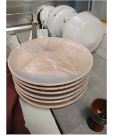 ASSIETTES A FONDUE ROSES