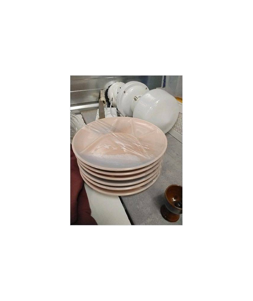 ASSIETTES A FONDUE ROSES