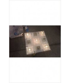 LUMINAIRE CARRE 9 LEDS