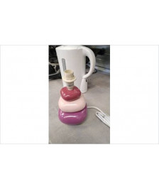 PIED DE LAMPE GALETS ROSE