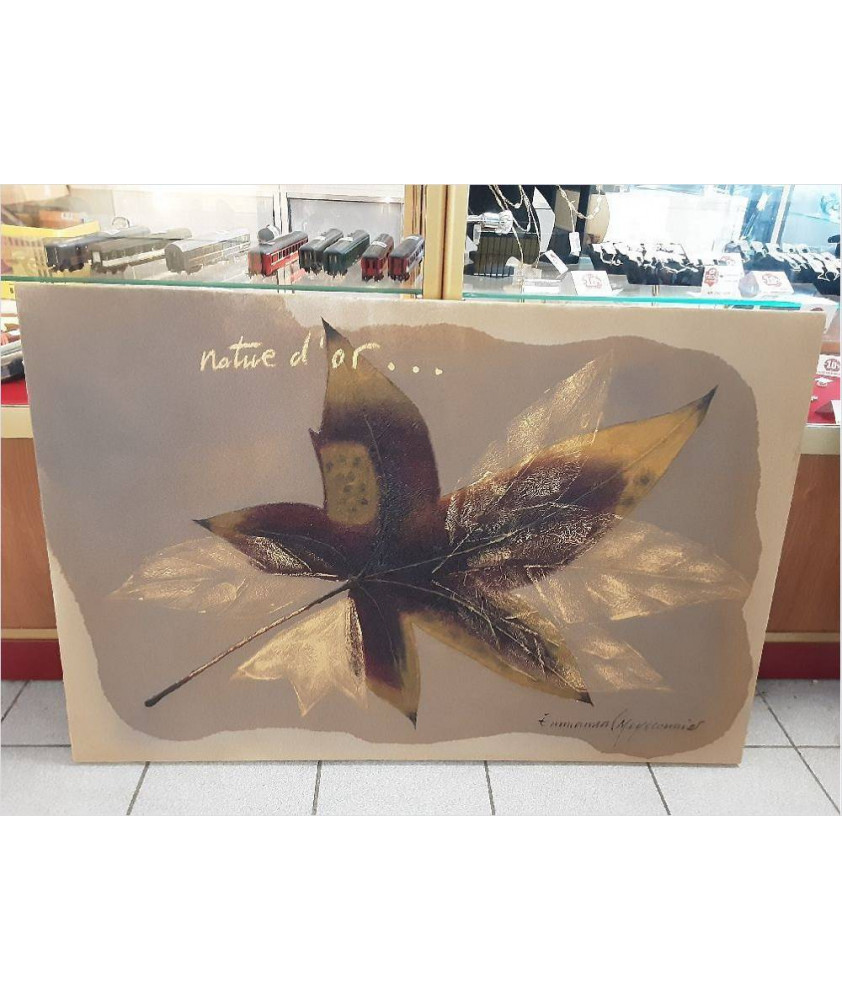 FEUILLE SUR TOILE ACRYLIQUE