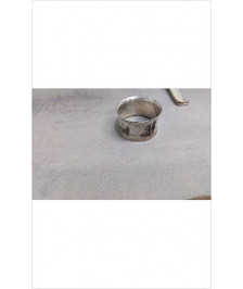 ROND DE SERVIETTE METAL ARGENTE 