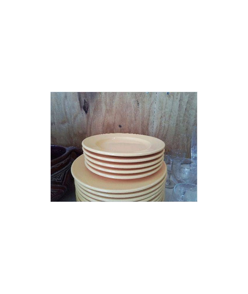 LOT 5 PETITES ASSIETTES JAUNES