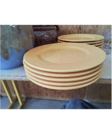 LOT 5 ASSIETTES JAUNES