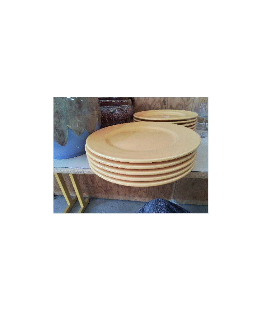 LOT 5 ASSIETTES JAUNES