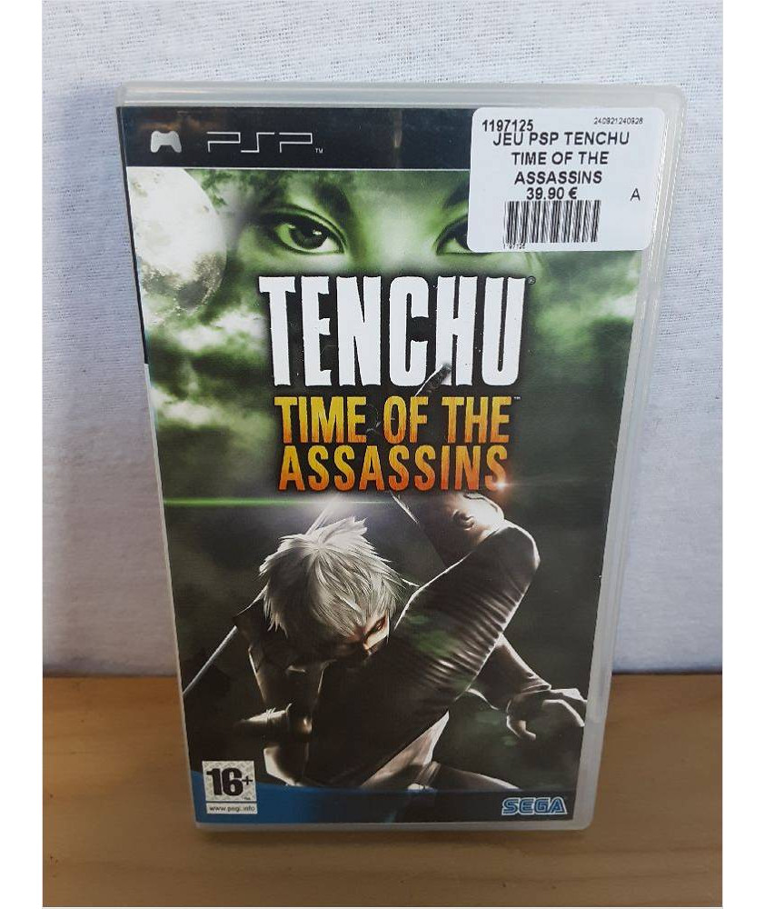 JEU PSP TENCHU TIME OF THE ASSASSINS COMPLET JEU PSP TENCHU TIME OF THE ASSASSINS COMPLET