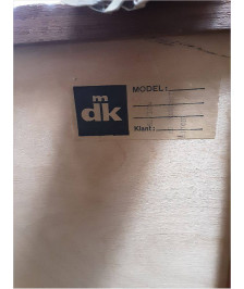 SECRETAIRE ANNÉE 60 MDK CHENE CLAIR SANS VITRES