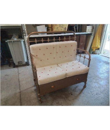 BANQUETTE EN FER FORGÉ 