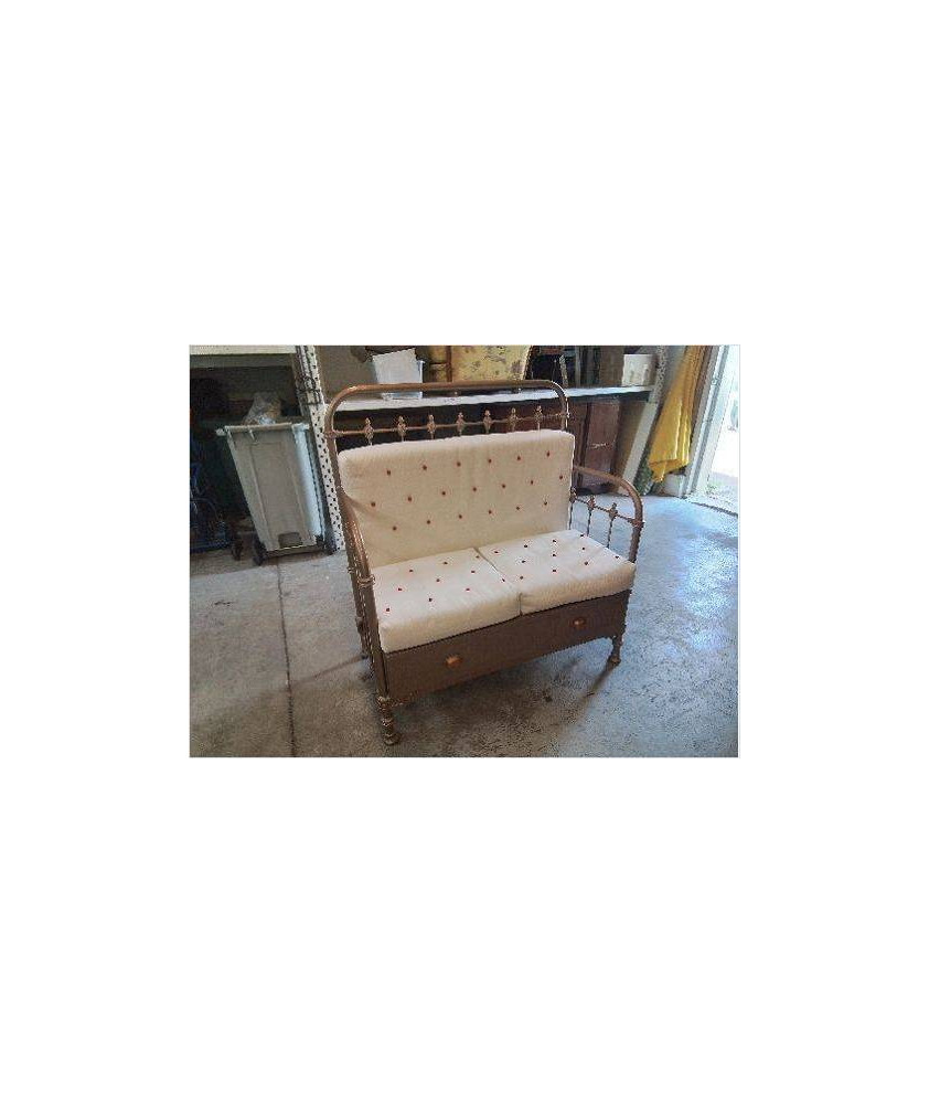 BANQUETTE EN FER FORGÉ 