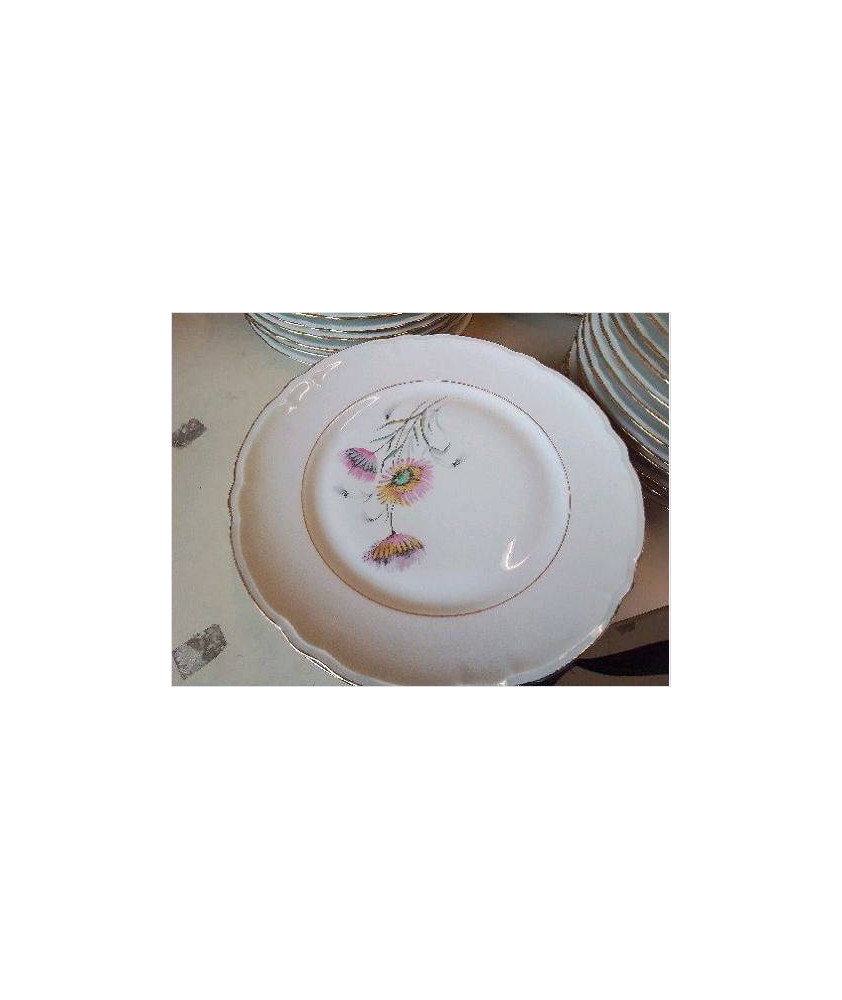 LOT DE 6 ASSIETTES EN PORCELAINE